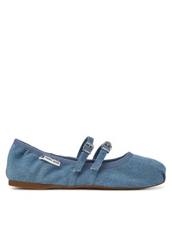 Baleriny Tommy Jeans Ballerina Denim EN0EN02782 Niebieski ze sklepu eobuwie.pl w kategorii Balerinki - zdjęcie 182032285
