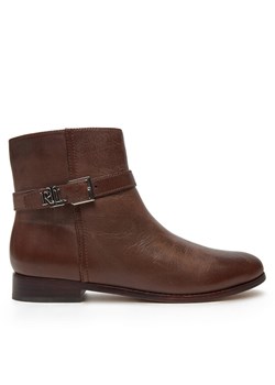Botki Lauren Ralph Lauren 802946807003 Brązowy ze sklepu eobuwie.pl w kategorii Botki - zdjęcie 182032346