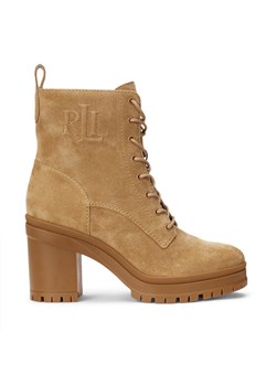 Botki Lauren Ralph Lauren 802942568001 Brązowy ze sklepu eobuwie.pl w kategorii Botki - zdjęcie 182032445