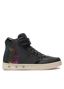 Sneakersy Geox Skylin Girl J468WE 011KN C9999 D Czarny ze sklepu eobuwie.pl w kategorii Buty sportowe dziecięce - zdjęcie 182033167
