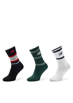Zestaw 3 par wysokich skarpet dziecięcych New Balance LAS49363 Kolorowy ze sklepu eobuwie.pl w kategorii Skarpetki dziecięce - zdjęcie 182033255