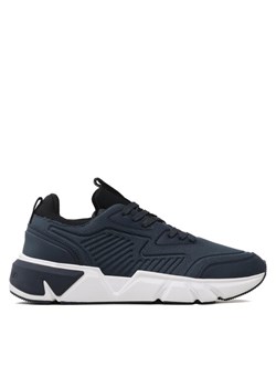 Sneakersy Calvin Klein Low Top Lace Up Knit HM0HM00647 Granatowy ze sklepu eobuwie.pl w kategorii Buty sportowe męskie - zdjęcie 182033407