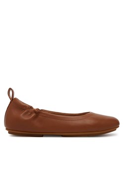 Baleriny FitFlop Q74 592 Brązowy ze sklepu eobuwie.pl w kategorii Balerinki - zdjęcie 182033426