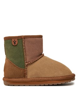 Śniegowce EMU Australia Wallaby Mini Patchwork K13105 Beżowy ze sklepu eobuwie.pl w kategorii Buty zimowe dziecięce - zdjęcie 182033518