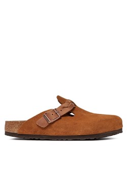 Klapki Birkenstock Boston Braided 1026713 Brązowy ze sklepu eobuwie.pl w kategorii Klapki damskie - zdjęcie 182033526