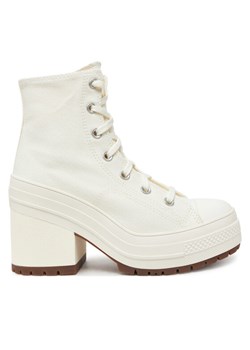 Botki Converse Chuck 70 De Luxe Heel A05348C Beżowy ze sklepu eobuwie.pl w kategorii Botki - zdjęcie 182034047