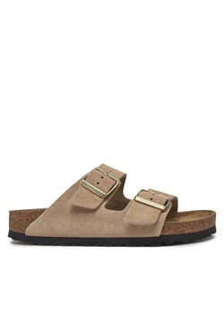 Klapki Birkenstock Arizona zamsz 1029260 Beżowy ze sklepu eobuwie.pl w kategorii Klapki damskie - zdjęcie 182034247