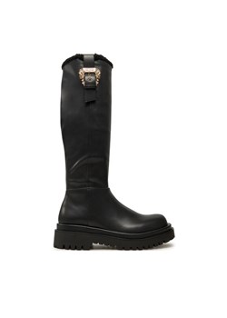 Kozaki Versace Jeans Couture Drew 77VA3S65 Czarny ze sklepu eobuwie.pl w kategorii Kozaki damskie - zdjęcie 182034418