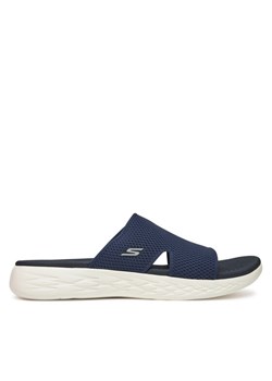 Klapki Skechers On-The-Go 600-Oceanside 140003/NVY Granatowy ze sklepu eobuwie.pl w kategorii Klapki damskie - zdjęcie 182034616