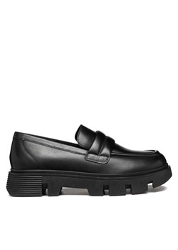 Loafersy Geox D Vilde D46UAC 00043 C9999 Czarny ze sklepu eobuwie.pl w kategorii Lordsy damskie - zdjęcie 182034906
