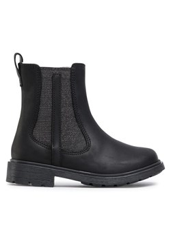 Botki Clarks Astrol Orin T 261541066 Czarny ze sklepu eobuwie.pl w kategorii Buty zimowe dziecięce - zdjęcie 182035116