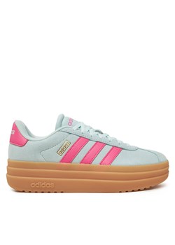 Sneakersy adidas VL Court Bold JP7628 Zielony ze sklepu eobuwie.pl w kategorii Buty sportowe damskie - zdjęcie 182035278