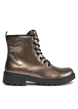 Trapery Geox Jr Casey J9420G 000HH C9247 D Złoty ze sklepu eobuwie.pl w kategorii Workery damskie - zdjęcie 182035428