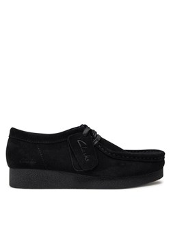 Półbuty Clarks Wallabee Evo Sh 26174746 Czarny ze sklepu eobuwie.pl w kategorii Mokasyny damskie - zdjęcie 182035478