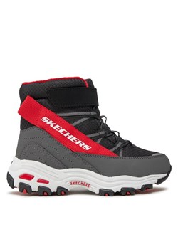 Kozaki Skechers D'Lites 660092L/BKRD Czarny ze sklepu eobuwie.pl w kategorii Buty zimowe dziecięce - zdjęcie 182035506