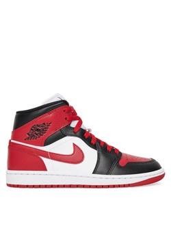 Sneakersy Nike Wmns Air Jordan 1 Mid BQ6472 079 Czerwony ze sklepu eobuwie.pl w kategorii Buty sportowe damskie - zdjęcie 182035969