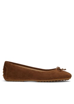 Baleriny LAUREN RALPH LAUREN 802951376001 Brązowy ze sklepu eobuwie.pl w kategorii Balerinki - zdjęcie 182036036