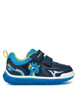 Sneakersy Geox B Lightyloo Boy B465ZA 050FU C4478 Granatowy ze sklepu eobuwie.pl w kategorii Buty sportowe dziecięce - zdjęcie 182036328