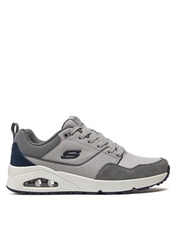 Sneakersy Skechers Uno-Retro One 183020/GRY Szary ze sklepu eobuwie.pl w kategorii Buty sportowe męskie - zdjęcie 182036518