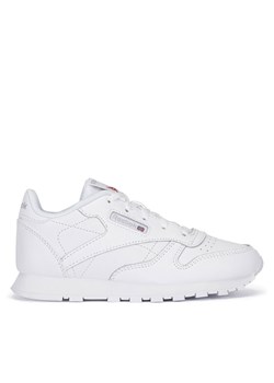 Sneakersy Reebok Classic Leather 100000118 Biały ze sklepu eobuwie.pl w kategorii Buty sportowe dziecięce - zdjęcie 182036715