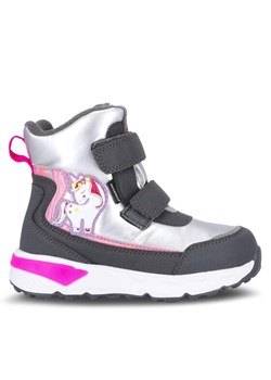 Śniegowce ZigZag Hidol Kids Boot w/Lights WP Z234125 Szary ze sklepu eobuwie.pl w kategorii Buty zimowe dziecięce - zdjęcie 182036916