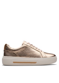 Sneakersy Clarks Hollyhock Walk 26181357 Złoty ze sklepu eobuwie.pl w kategorii Buty sportowe damskie - zdjęcie 182037068