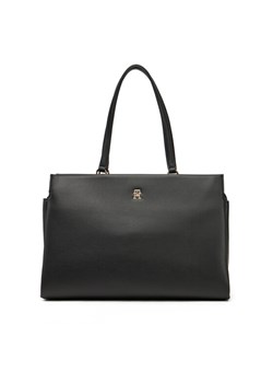 Torebka Tommy Hilfiger Th Legacy Tote AW0AW17197 Czarny ze sklepu eobuwie.pl w kategorii Torebki damskie - zdjęcie 182037339
