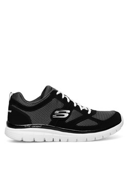 Sneakersy Skechers BURNS AGOURA 52635 BKW Czarny ze sklepu eobuwie.pl w kategorii Buty sportowe męskie - zdjęcie 182037386
