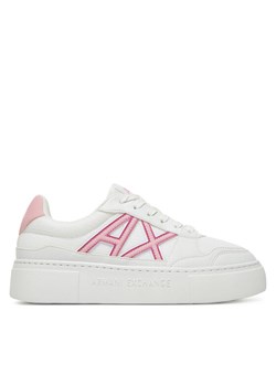 Sneakersy Armani Exchange XDX178 XV929 S935 Biały ze sklepu eobuwie.pl w kategorii Buty sportowe damskie - zdjęcie 182037456
