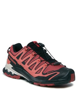 Sneakersy Salomon Xa Pro 3D V9 GORE-TEX L47270900 Czerwony ze sklepu eobuwie.pl w kategorii Buty trekkingowe damskie - zdjęcie 182037535
