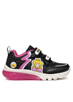 Sneakersy Geox J Ciberdron Girl J46LPA 054FU C0922 DD Czarny ze sklepu eobuwie.pl w kategorii Buty sportowe dziecięce - zdjęcie 182037629