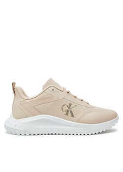 Sneakersy Calvin Klein Jeans YW0YW01442 Beżowy ze sklepu eobuwie.pl w kategorii Buty sportowe damskie - zdjęcie 182038018
