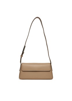 Torebka Calvin Klein Jeans Belted Small Shoulder Bag LV04K3110G Beżowy ze sklepu eobuwie.pl w kategorii Listonoszki - zdjęcie 182038028