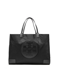 Torebka Tory Burch Ella Tote 87116 Czarny ze sklepu eobuwie.pl w kategorii Torby Shopper bag - zdjęcie 182038406