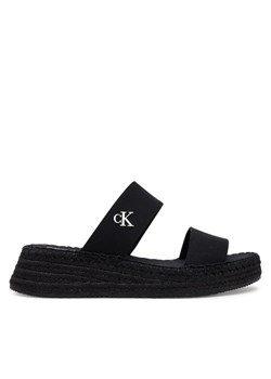 Espadryle Calvin Klein Jeans Sporty Rope Mg Lth Webbing YW0YW01704 Czarny ze sklepu eobuwie.pl w kategorii Espadryle damskie - zdjęcie 182038449