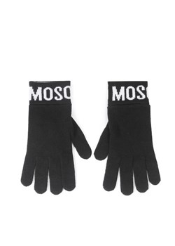 Rękawiczki Damskie MOSCHINO 65232 M2357 Czarny ze sklepu eobuwie.pl w kategorii Rękawiczki damskie - zdjęcie 182038626