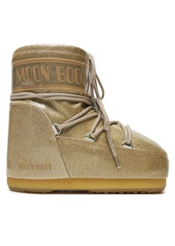 Śniegowce Moon Boot Icon Low Glitter 80D1409440 Złoty ze sklepu eobuwie.pl w kategorii Śniegowce damskie - zdjęcie 182038845