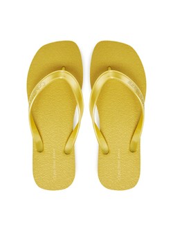 Japonki Calvin Klein Jeans Thong+ Tpu Metallic YW0YW01720 Żółty ze sklepu eobuwie.pl w kategorii Klapki damskie - zdjęcie 182038866