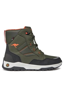 Śniegowce KangaRoos K-Mj North Rtx 18928 000 8090 Khaki ze sklepu eobuwie.pl w kategorii Buty zimowe dziecięce - zdjęcie 182038875