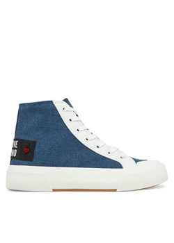 Trampki LOVE MOSCHINO JA15022G1MJO5700 Niebieski ze sklepu eobuwie.pl w kategorii Trampki damskie - zdjęcie 182038969