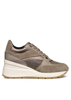 Sneakersy Geox D Zosma D368LA 0LY22 C6029 Beżowy ze sklepu eobuwie.pl w kategorii Buty sportowe damskie - zdjęcie 182039035