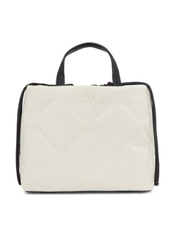 Torebka Calvin Klein Quilt Shopper_Canvas K60K611756 K60K611756 Écru ze sklepu eobuwie.pl w kategorii Kuferki - zdjęcie 182039047