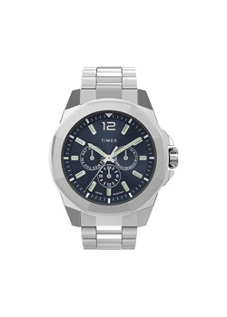 Zegarek Timex Essex Avenue 44mm TW2V43300 Srebrny ze sklepu eobuwie.pl w kategorii Zegarki - zdjęcie 182039048