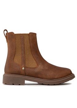 Botki Clarks Astrol Orin K 261541676 Brązowy ze sklepu eobuwie.pl w kategorii Buty zimowe dziecięce - zdjęcie 182039585