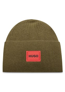 Czapka Hugo Xaff 50496011 Zielony ze sklepu eobuwie.pl w kategorii Czapki zimowe męskie - zdjęcie 182039765