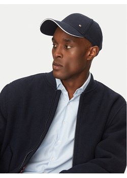 Czapka z daszkiem Tommy Hilfiger Corp Flannel AM0AM13164 Granatowy ze sklepu eobuwie.pl w kategorii Czapki z daszkiem męskie - zdjęcie 182039958