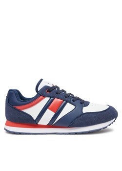 Sneakersy Tommy Hilfiger T3X9-33664-1269Y Granatowy ze sklepu eobuwie.pl w kategorii Buty sportowe dziecięce - zdjęcie 182040017