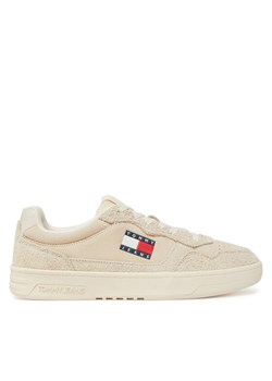 Sneakersy Tommy Jeans Tjm Cupsole Suede EM0EM01568 Écru ze sklepu eobuwie.pl w kategorii Buty sportowe męskie - zdjęcie 182040477