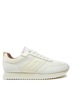 Sneakersy Calvin Klein Low Top Lace Up Logo Lth HM0HM01654 Biały ze sklepu eobuwie.pl w kategorii Buty sportowe męskie - zdjęcie 182040586
