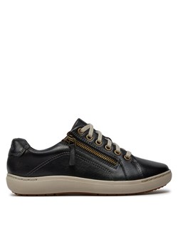 Sneakersy Clarks Nalle Lace 261591244 Czarny ze sklepu eobuwie.pl w kategorii Buty sportowe damskie - zdjęcie 182040648